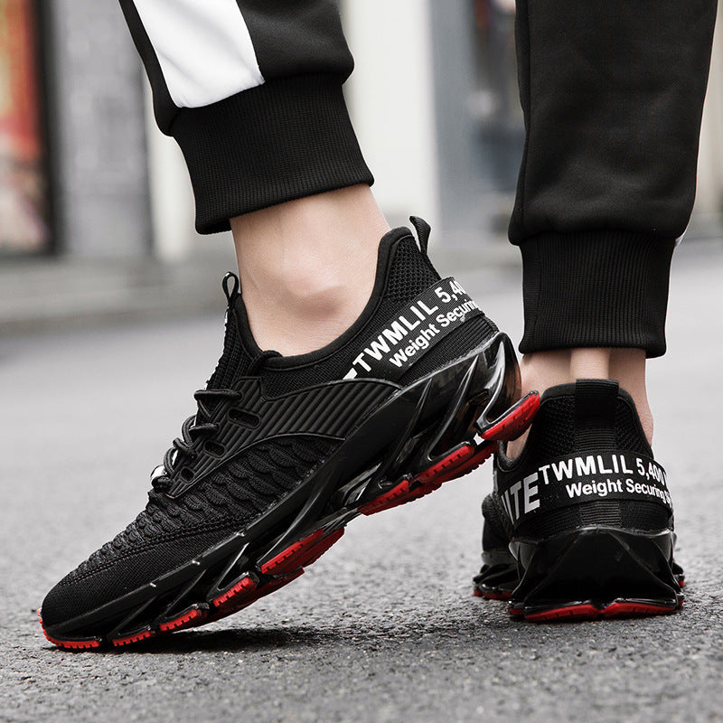 Men's autumn blade shoes large size flying mesh student sports casual running shoes