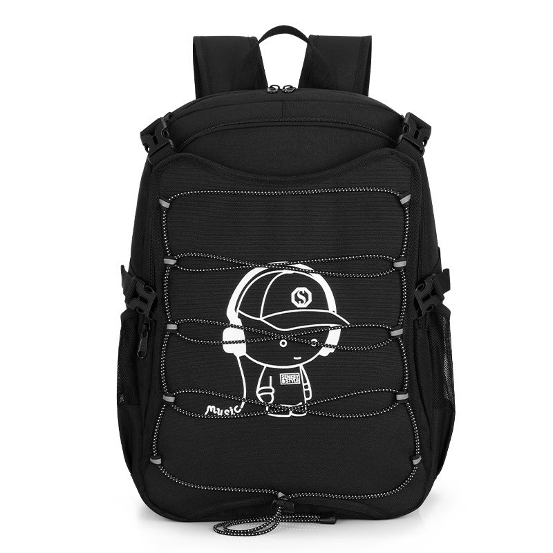 Roller Skating Bag Men's Oxford Cloth Backpack Men's Backpack Multifunctional Student Bag