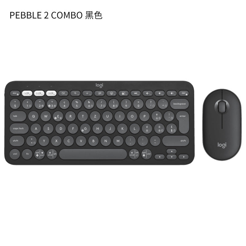 Logitech K380 Mini Bluetooth Wireless Keyboard Tablet Phone Pebble2+K390 Set