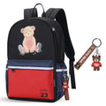 New backpack junior high school student trend backpack silk screen tiger bear cartoon cartoon school bag