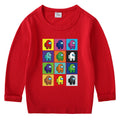 Children's cotton T-shirt round neck base long sleeved top
