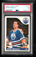 1985 O-Pee-Chee Hockey  -  Mark Messier  #177  -  PSA 5 EX   -   Edmonton Oilers