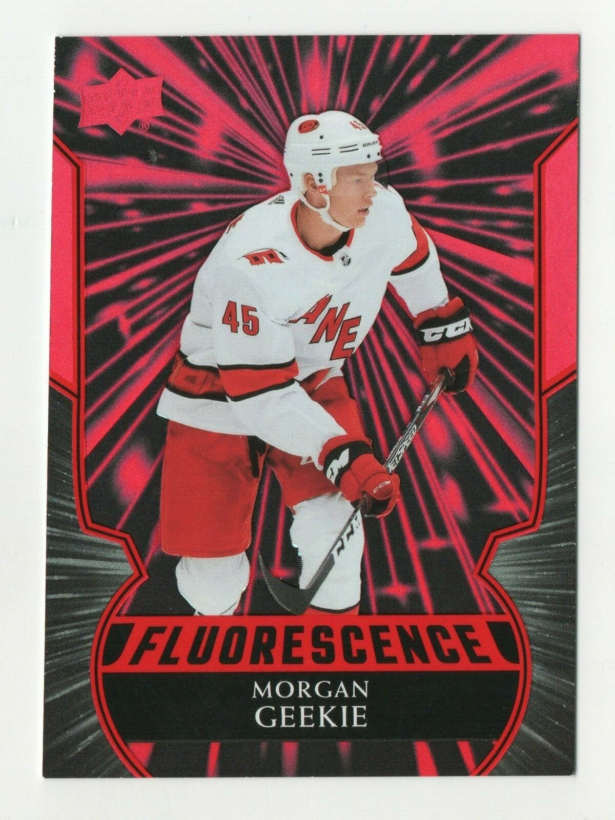 2020-21 UD Upper Deck SERIES 2 Morgan Geekie RED FLUORESCENCE F-17