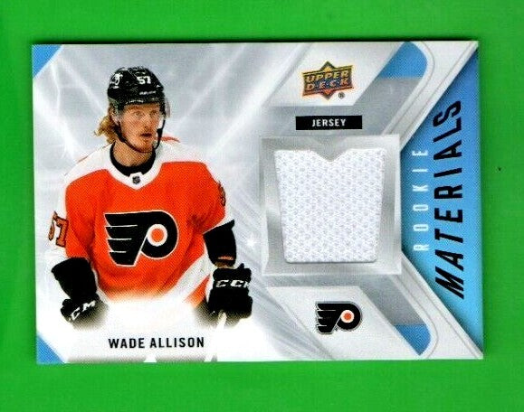 2021-22 Upper Deck WADE ALLISON Rookie Materials White Jersey Card #RM-WA 