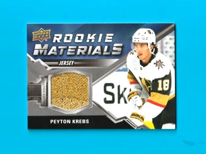 2020-21 Upper Deck Rookie Materials #RM-PK  -  Peyton Krebs  -  Vegas