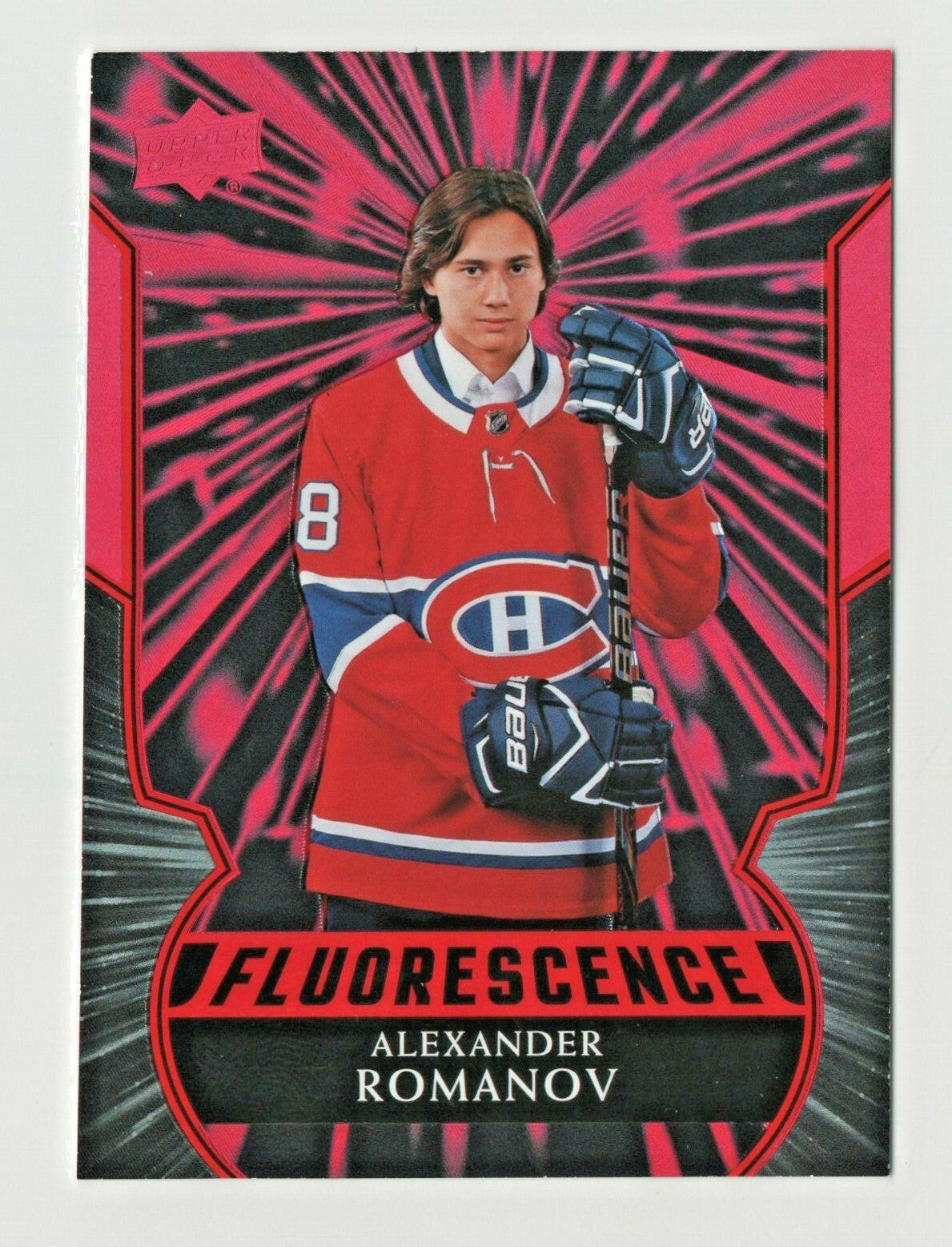 2020-21 Upper Deck Series 2 Alexander Romanov RED FLUORESCENCE SP - Canadiens