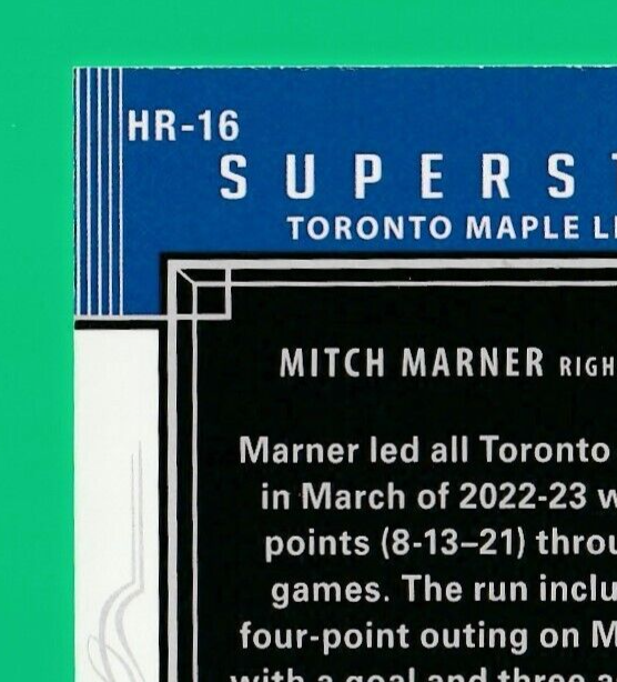 2023-24 Upper Deck Series 1 Honor Roll Silver Rainbow /250 Mitch Marner #HR-16