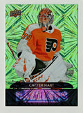 Carter Hart 2020-21 Upper Deck Series 1 Green Dazzlers Flyers DZ-32 - Flyers