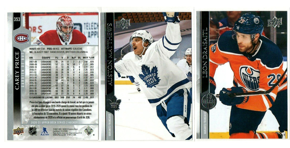2020-21 Upper Deck Series 2  BASE FRENCH variation  U-PICK -- complete your set