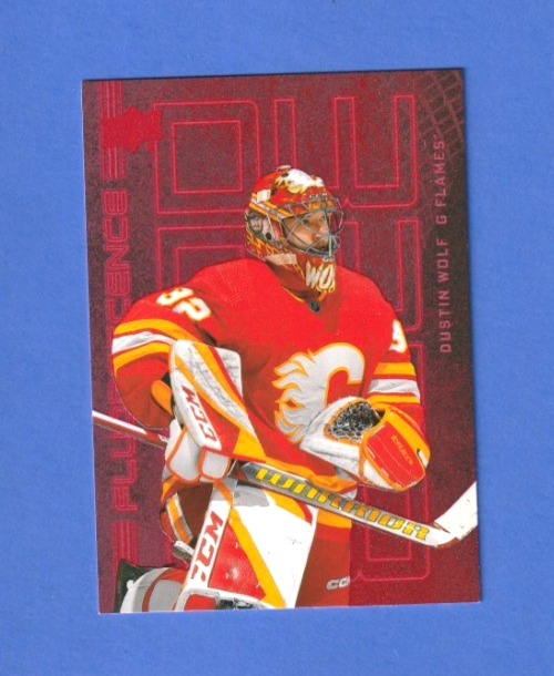 2023-24 Upper Deck Hockey Series 2 Fluorescence Dustin Wolf F-7 - Calgary Flames
