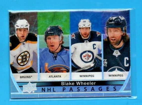 2021-22 Upper Deck Series 2 NHL Passages #PA-19 Blake Wheeler - Winnipeg Jets
