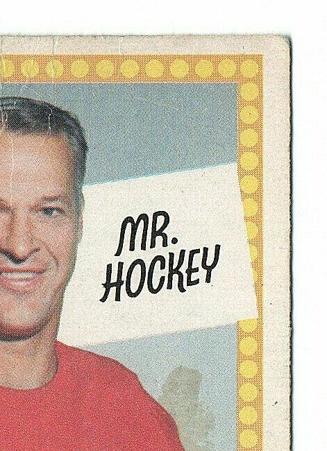 1969-70 O-PEE-CHEE  GORDIE HOWE - MR. HOCKEY DETROIT RED WINGS #193-A NNO ERROR