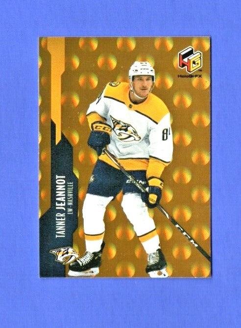 2021-22 Upper Deck Extended Series GOLD HOLOGRFX RC Tanner Jeannot HG-5 Nashvill