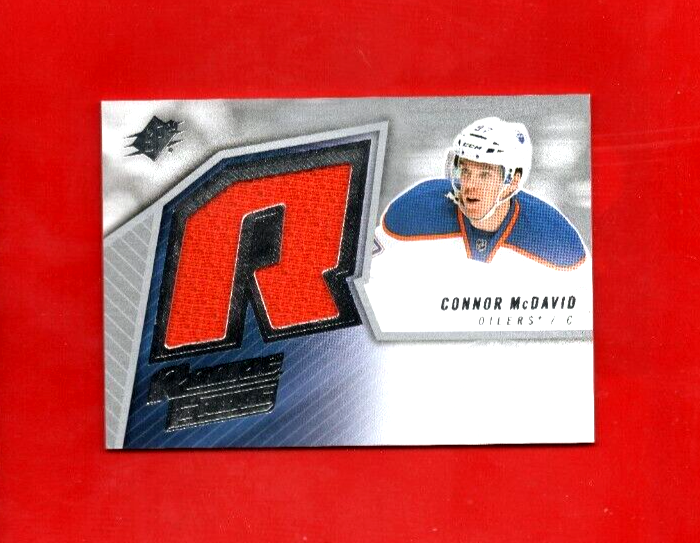 2015/16 UD SpX Rookie fabric  Connor Mcdavid Jersey Materials  - Edmonton Oilers