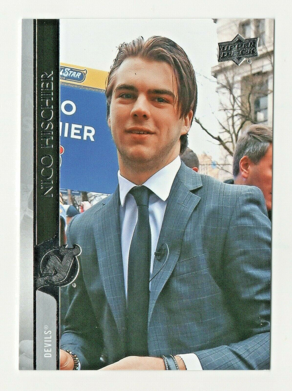 2020-21 Upper Deck Series 2 SUIT PHOTO VARIATION SP Nico Hischier #362 DEVILS 