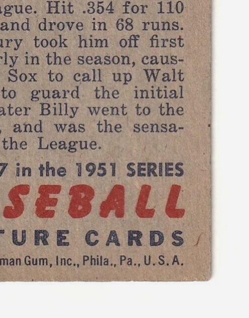 1951 Bowman #237   -   Billy Goodman  -  Boston Red Sox   -  EX-NRMT