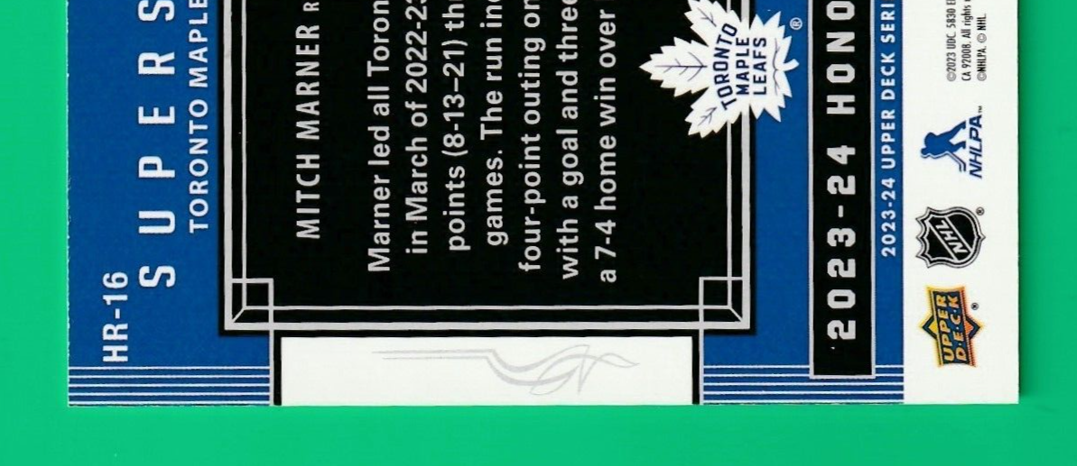 2023-24 Upper Deck Series 1 Honor Roll Silver Rainbow /250 Mitch Marner #HR-16