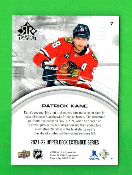 PATRICK KANE 2021-22 UD Extended  Triple Dimension AMETHYST  Reflections 117/300