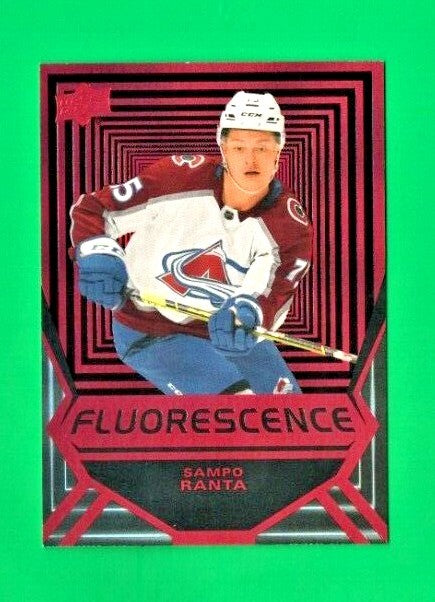 2021-22 UD Series 2 Hockey Sampo Ranta  Fluorescence   RED    FL-21 Avalanche