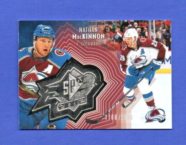 Nathan MacKinnon 2021-22 UD Extended SPxFinite Radiance Silver #SF-13  1168/2999
