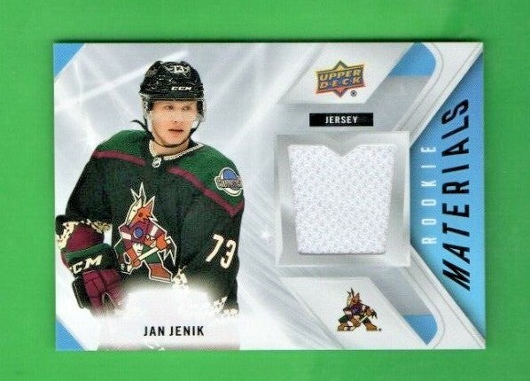 Jan Jenik 2021-22 UD Series 2 Rookie Materials WHITE  Jersey  -  RM-JJ