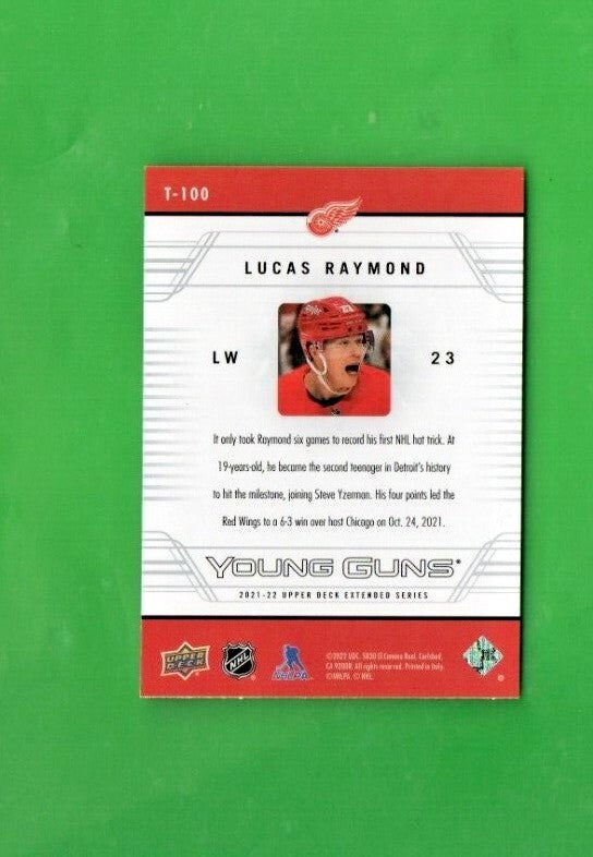 2021-22 Upper Deck Extended 2006-07 UD Retro Young Guns #T-100 Lucas Raymond
