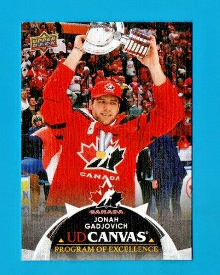 Jonah Gadjovich 2021-22 Upper Deck 2 Program of Excellence BLACK Canvas SP #C262