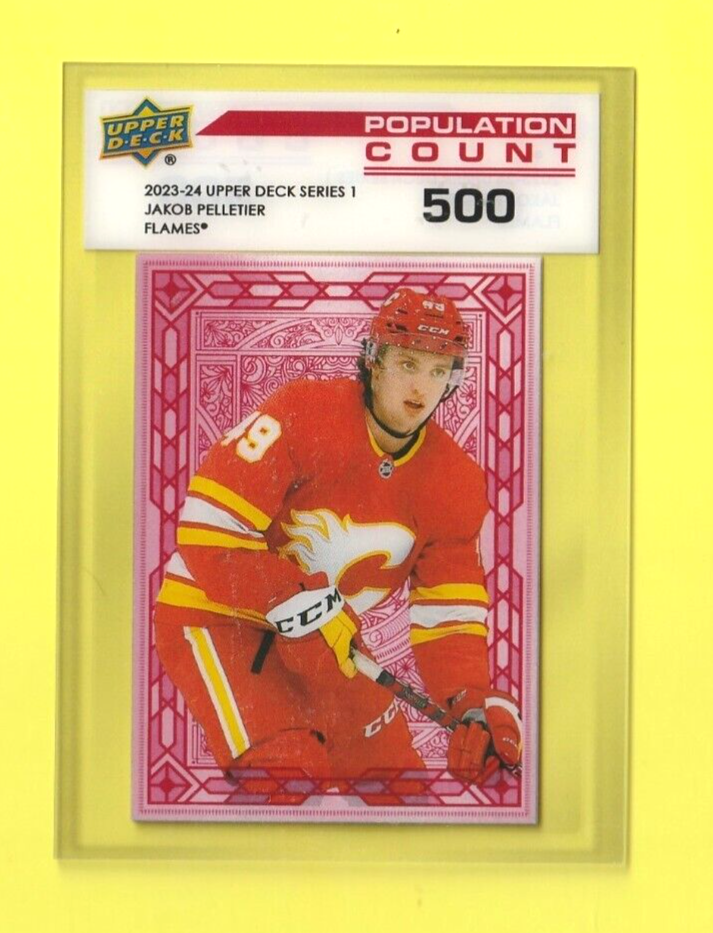 2023-24 Upper Deck Series 1  -  #PC-9   Jakob Pelletier  -  Population Count 500