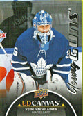 Veini Vehvilainen  2021-22 Upper Deck Young Guns Canvas BLACK Parallel  RC #C109