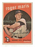 1959 Topps Roger Maris VG-EX (HOF) Kansas City Athletics #202 Baseball Card 