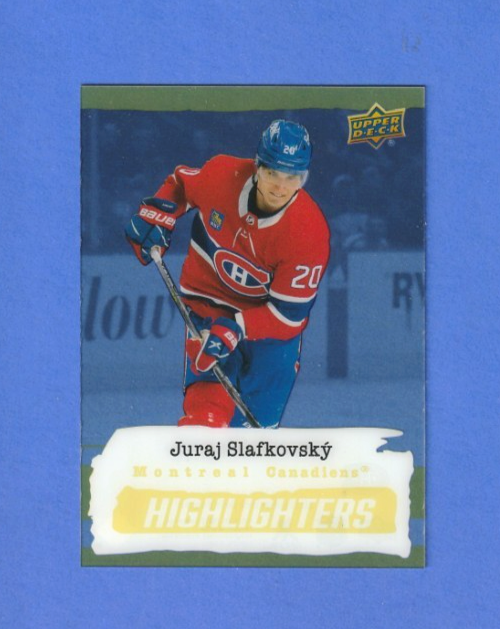 2023-24 UD Series 2 - Highlighters #HL-21  Juraj Slafkovsky - Montreal Canadiens