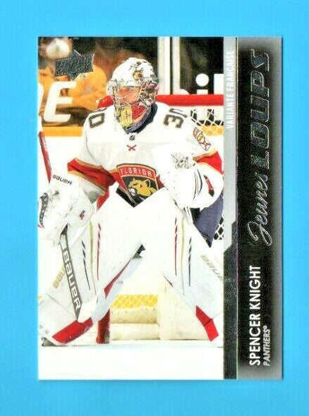 2021-22 Upper Deck series 1 Jeunes Loups Spencer Knight #223 YG - french version