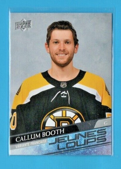  2020-21 Extended Series French Young Guns Jeunes Loups Callum Booth  Bruins 2