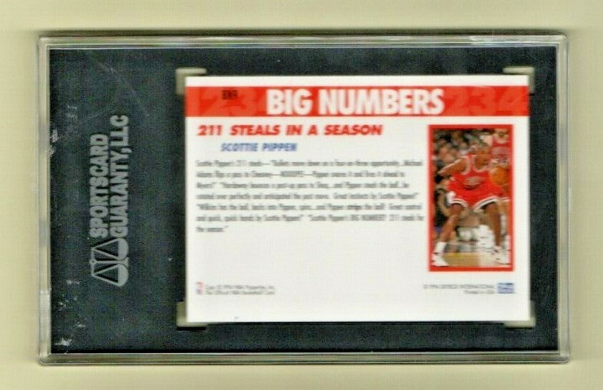 1994-95 NBA Hoops Big Numbers Rainbow Scottie Pippen #BN9 HOF Chicago Bulls