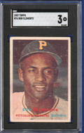 1957 Topps    -    Roberto Clemente    -     Pittsburg Pirates   #76   -   SGC 3