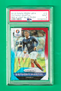 2016 Panini Prizm UEFA Red & Light Blue  -  Anthony Martial   #10  PSA 9 MINT