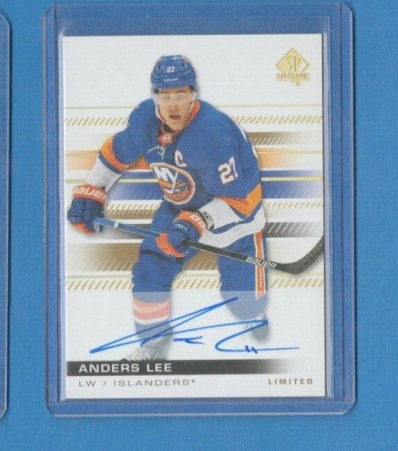 19-20 UD Sp Authentic Limited Gold Base Auto Anders Lee #34 New York Islanders 