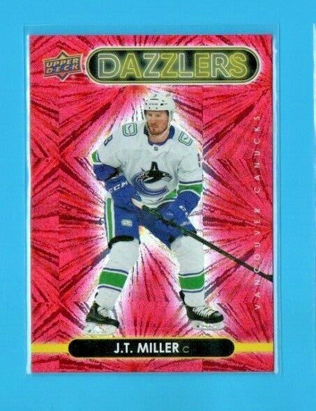 2021-22 Upper Deck Series 1 Red Dazzlers  #DZ-44 J.T. Miller - Vancouver Canucks