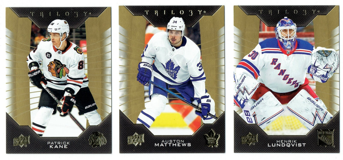 2019-20 Upper Deck Trilogy Hockey Base 3 Card lot