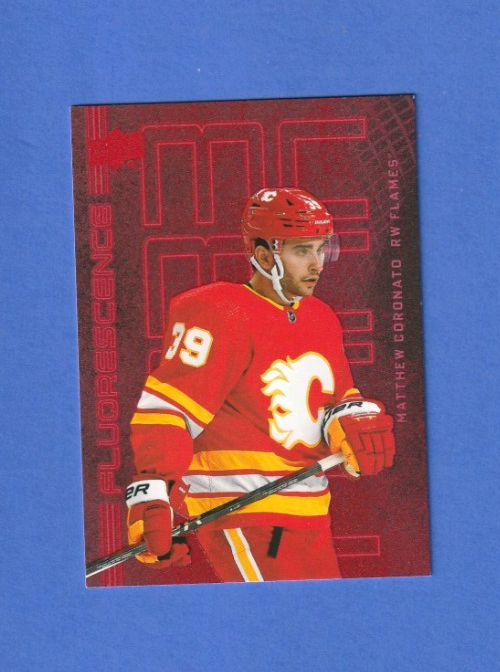 Matthew Coronato 2023-24 Upper Deck Series 2  -  Fluorescence Red  RC Card #F-13