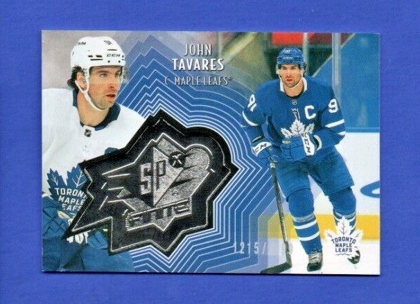John Tavares  2021-22 UD Extended SPxFinite Radiance Silver #SF-46  1215/2999