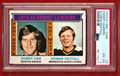 1974 O-Pee-Chee   -   Bobby Orr  -  Dennis Hextall  - Assiat Ldrs #2 PSA 4 VG-EX