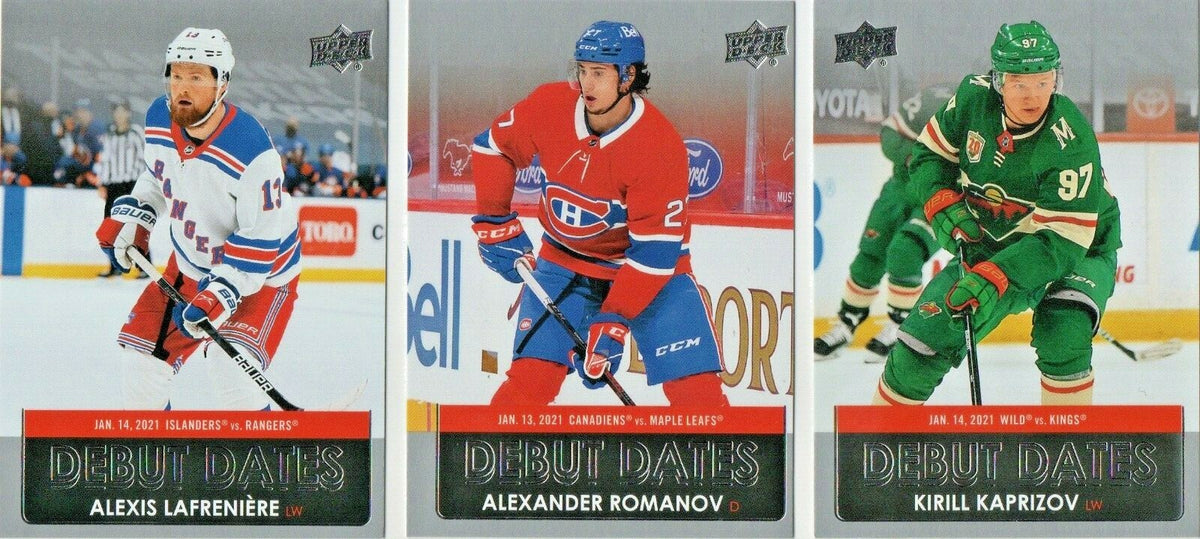 2021-22 Upper Deck Series 1  -  Debut Dates  -  PICK FROM LIST  