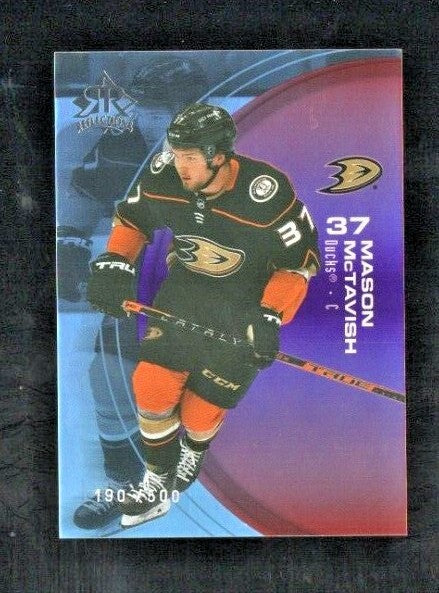 MASON McTAVISH 2021-22 UD Extended Triple Dimension   RUBY   Reflections 190/500