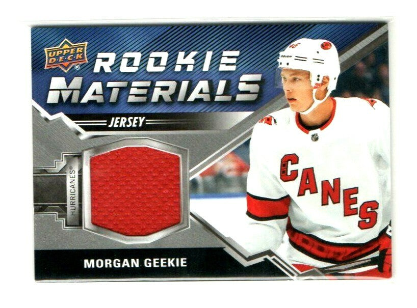 2020-21 Upper D Series 2 Morgan Geekie Rookie Materials Jersey Relic #RM-MG -Red