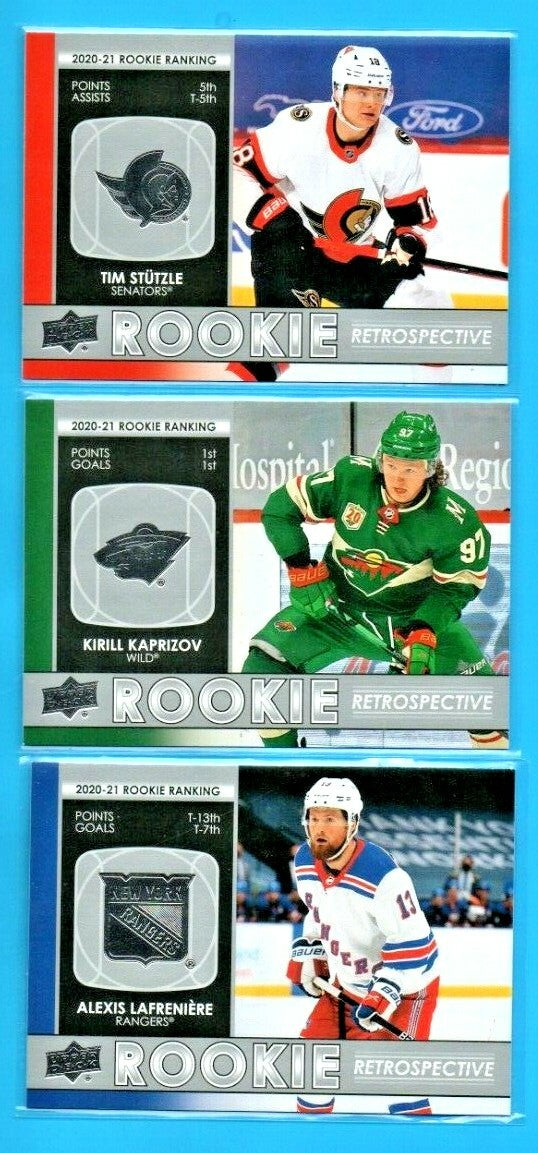 2021-22 Upper Deck Series 1 Rookie Retrospective U-Pick