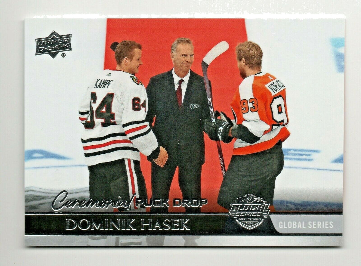 2020-21 Upper Deck Series 1 Dominik Hasek Ceremonial Puck Drop CPD-6 