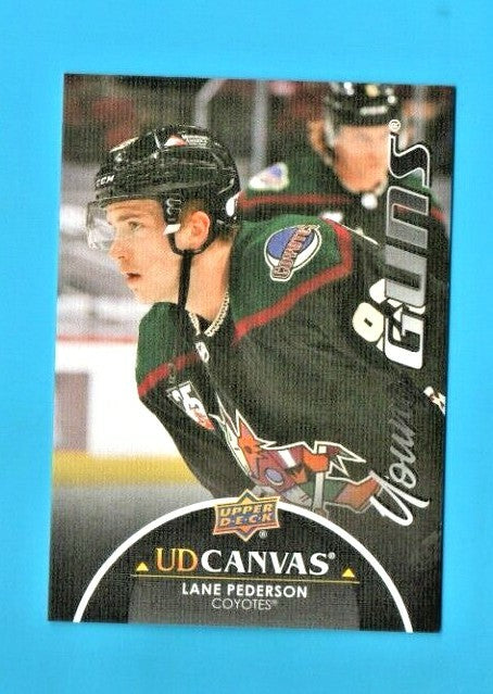 2021-22 Upper Deck Series 1 Hockey - Canvas Young Guns Black- #C99 Lane Pederson