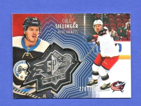 Cole Sillinger   2021-22 UD Extended SPxFinite Radiance Silver #SF-15  2701/2999