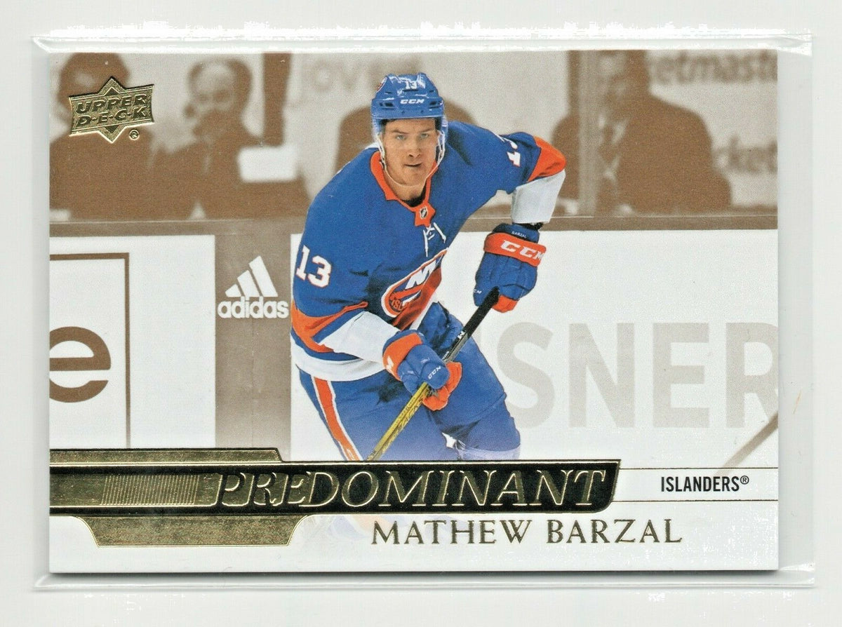  2020-21 Upper Deck Series 1 Predominant Gold PR-35 Mathew Barzal N.Y. Islanders